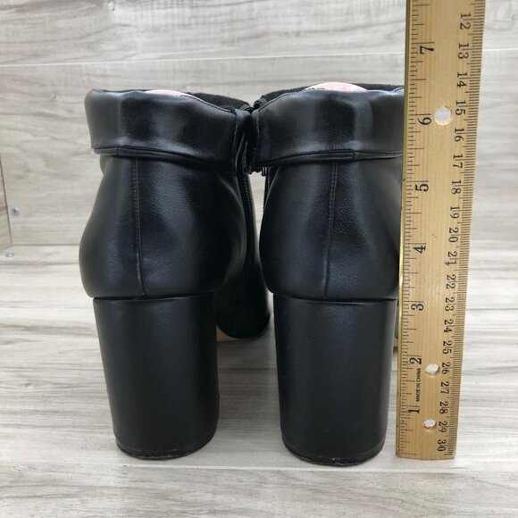 BCBGeneration Ankle Boots Women's 9 Stein Black Side Zip Booties - Picture 8 of 10